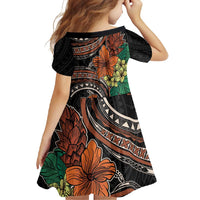 Vintage Hibiscus Pacific Floral Family Matching Tank Maxi Dress and Hawaiian Shirt LT9 - Polynesian Pride