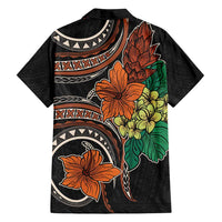 Vintage Hibiscus Pacific Floral Family Matching Tank Maxi Dress and Hawaiian Shirt LT9 - Polynesian Pride