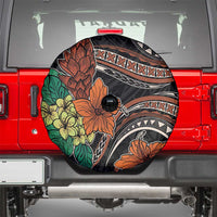 Vintage Hibiscus Pacific Floral Spare Tire Cover LT9 - Polynesian Pride