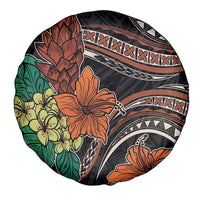Vintage Hibiscus Pacific Floral Spare Tire Cover LT9 - Polynesian Pride