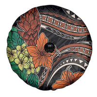 Vintage Hibiscus Pacific Floral Spare Tire Cover LT9 - Polynesian Pride