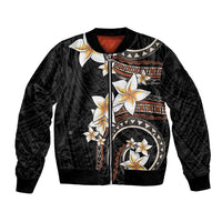 Vintage Plumeria Pacific Floral Bomber Jacket