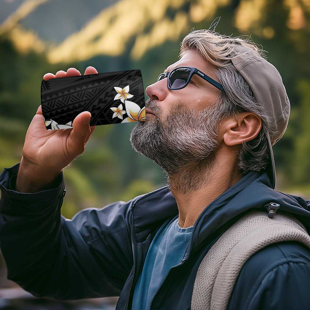 Vintage Plumeria Pacific Floral 4 in 1 Can Cooler Tumbler