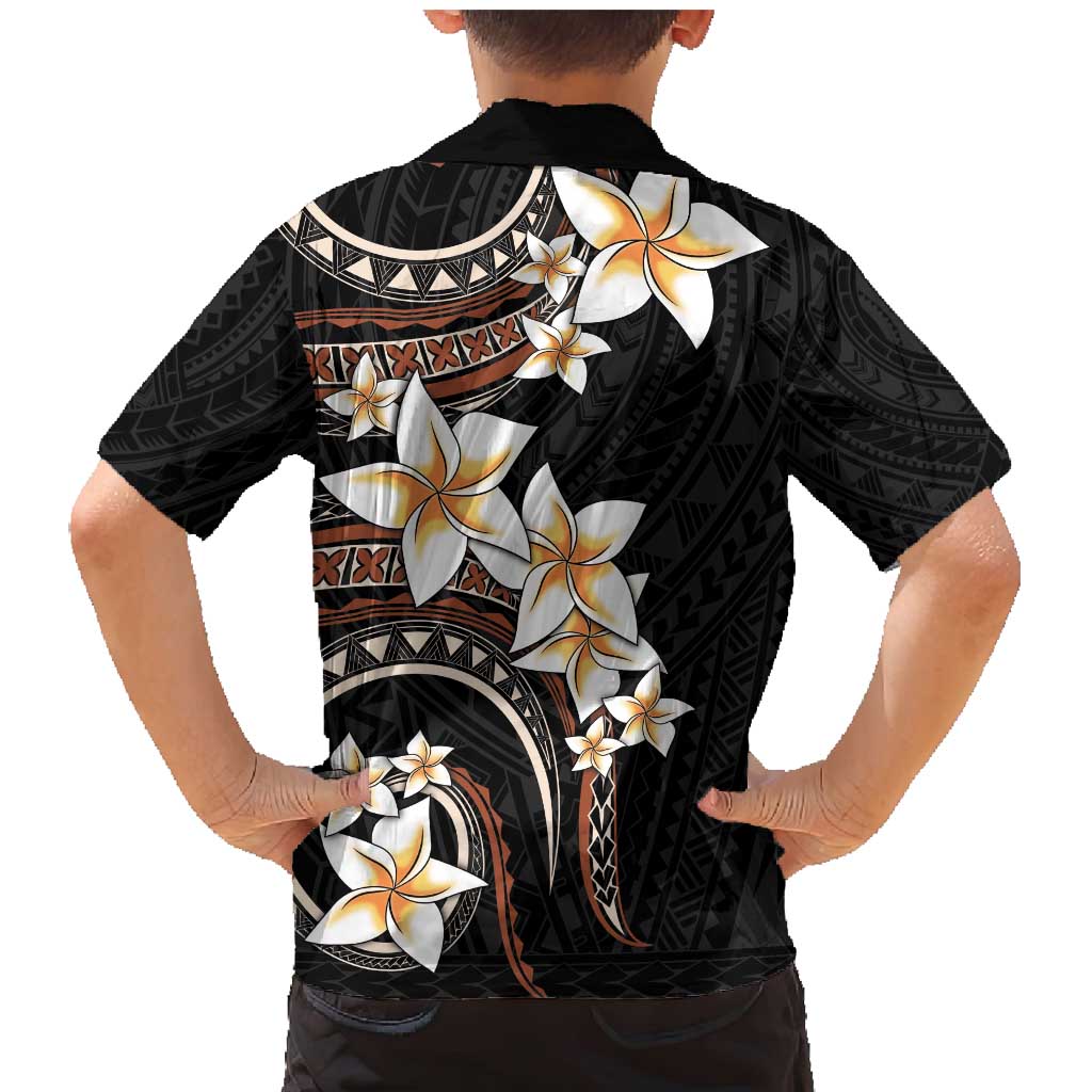 Vintage Plumeria Pacific Floral Family Matching Mermaid Dress and Hawaiian Shirt