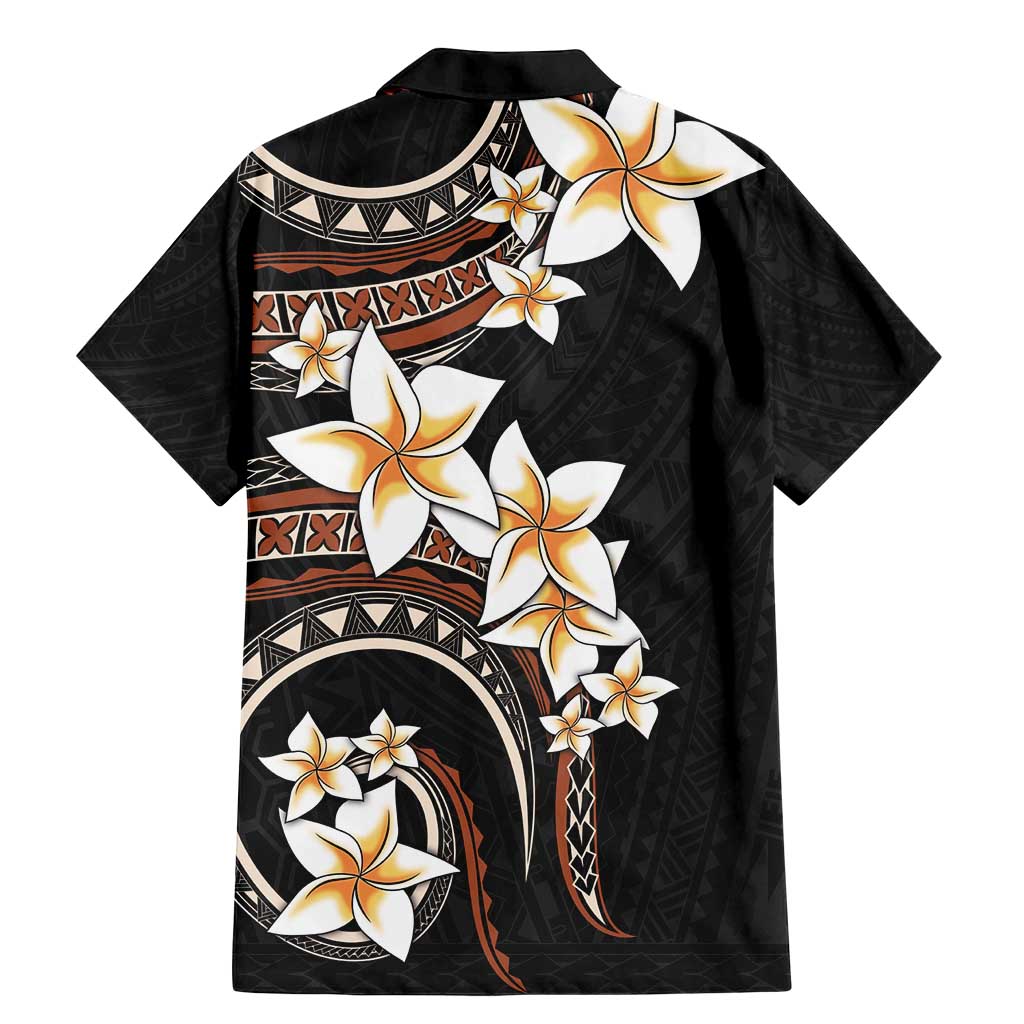 Vintage Plumeria Pacific Floral Family Matching Mermaid Dress and Hawaiian Shirt