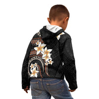 Vintage Plumeria Pacific Floral Kid Hoodie LT9 - Polynesian Pride