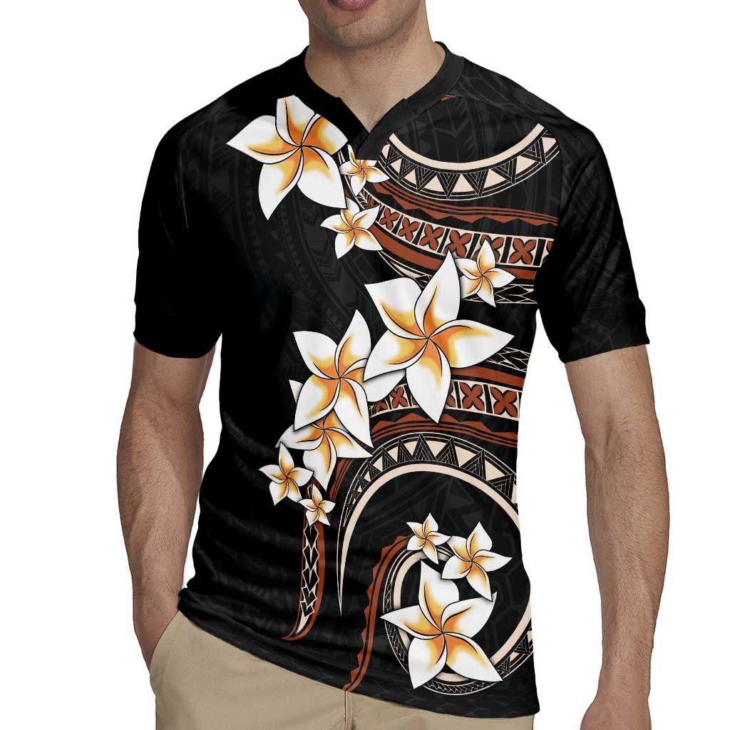 Vintage Plumeria Pacific Floral Rugby Jersey