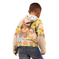 Kawaii Hula Girls Kid Hoodie Aloha Hibiscus Flowers LT9 - Polynesian Pride