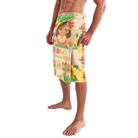 Kawaii Hula Girls Lavalava Aloha Hibiscus Flowers