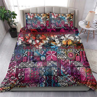 Pacific Hibiscus Tapa Tribal Vintage Bedding Set Pink Motif LT9 - Polynesian Pride