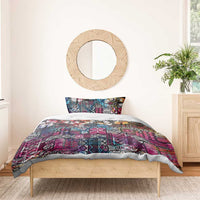 Pacific Hibiscus Tapa Tribal Vintage Bedding Set Pink Motif LT9 - Polynesian Pride