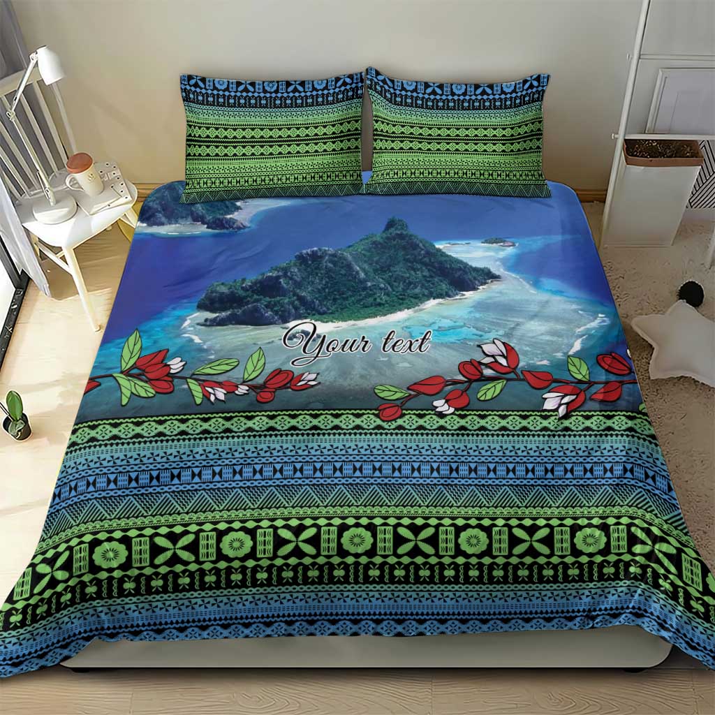 Personalised Fiji Viti Levu Bedding Set Tagimoucia and Tapa Tribal Pattern LT9 - Polynesian Pride