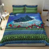 Personalised Fiji Viti Levu Bedding Set Tagimoucia and Tapa Tribal Pattern LT9 - Polynesian Pride