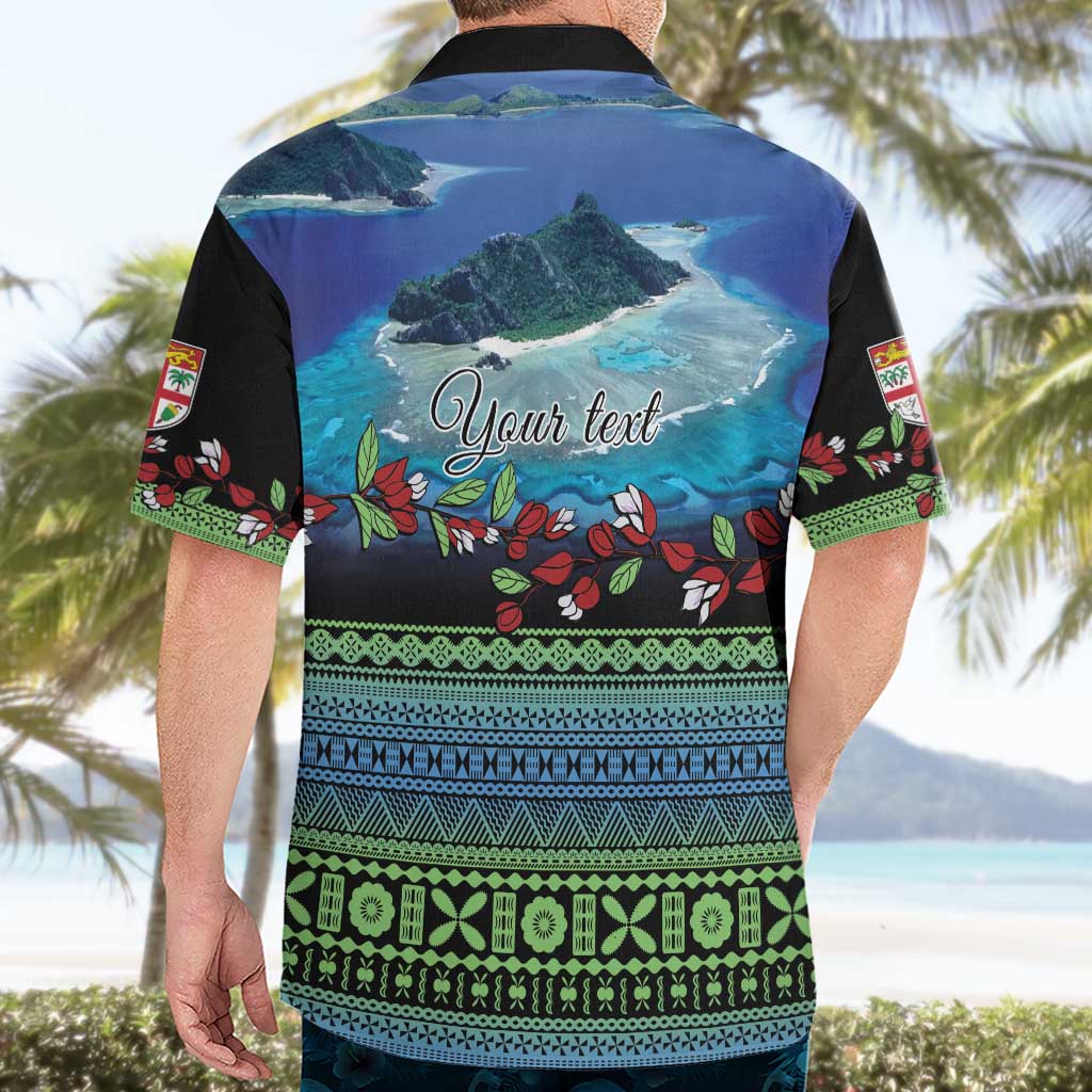 Personalised Fiji Viti Levu Hawaiian Shirt Tagimoucia and Tapa Tribal Pattern