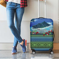 Personalised Fiji Viti Levu Luggage Cover Tagimoucia and Tapa Tribal Pattern LT9 - Polynesian Pride