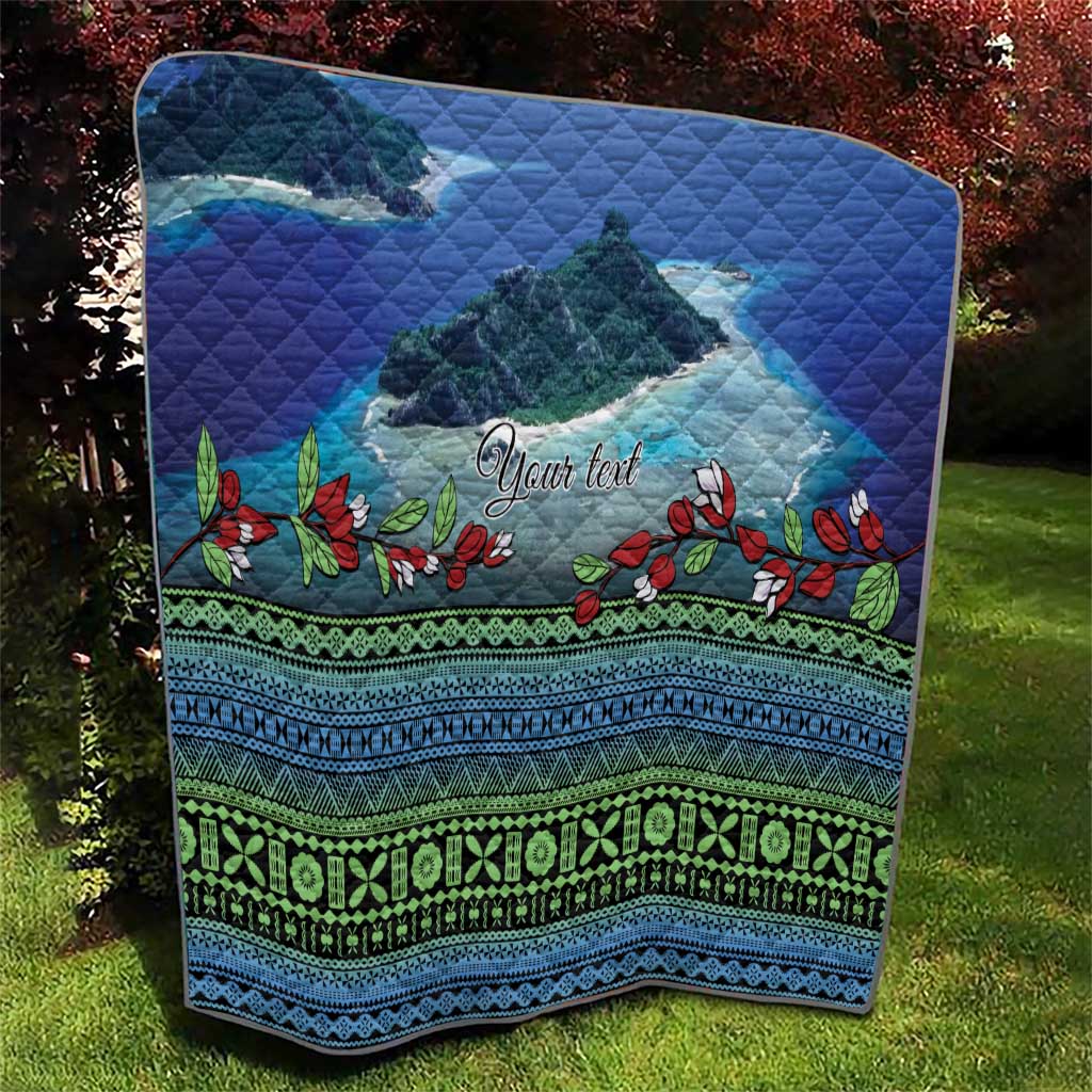 Personalised Fiji Viti Levu Quilt Tagimoucia and Tapa Tribal Pattern LT9 - Polynesian Pride