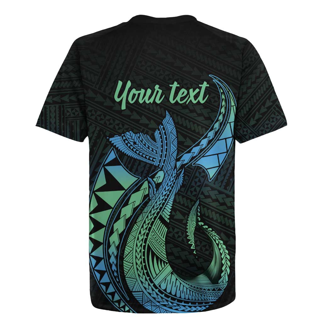 Personalised Hawaii Kure Atoll Rugby Jersey Holaniku Coral Reef with Polynesian Tribal