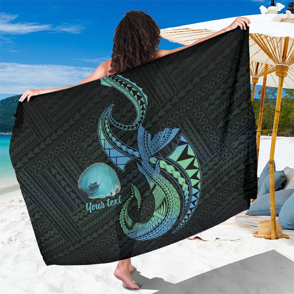 Personalised Hawaii Kure Atoll Sarong Holaniku Coral Reef with Polynesian Tribal