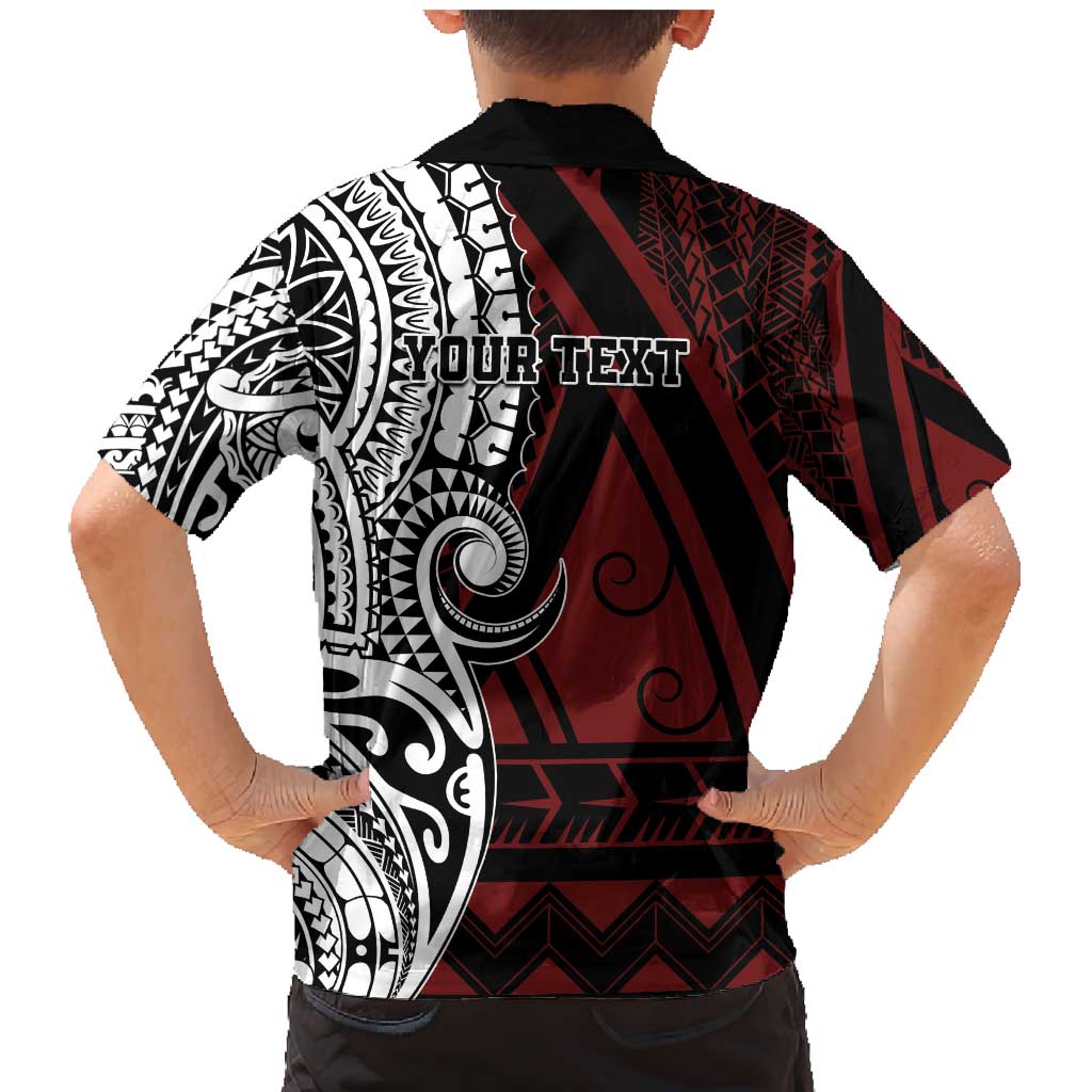 Personalised Tonga Constitution Day 1875 Family Matching Mermaid Dress and Hawaiian Shirt Polynesian Tribal Tattoo