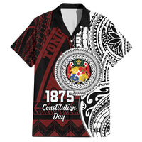 Personalised Tonga Constitution Day 1875 Family Matching Summer Maxi Dress and Hawaiian Shirt Polynesian Tribal Tattoo
