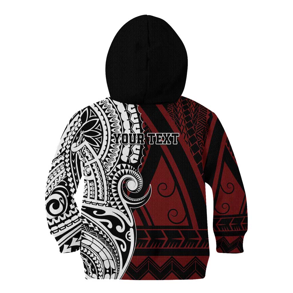 Personalised Tonga Constitution Day 1875 Kid Hoodie Polynesian Tribal Tattoo LT9 - Polynesian Pride