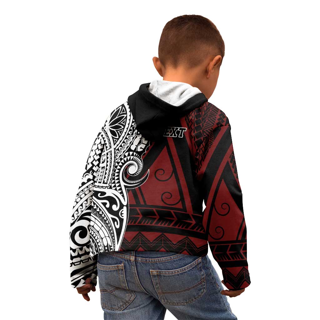 Personalised Tonga Constitution Day 1875 Kid Hoodie Polynesian Tribal Tattoo LT9 - Polynesian Pride