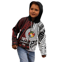 Personalised Tonga Constitution Day 1875 Kid Hoodie Polynesian Tribal Tattoo LT9 - Polynesian Pride