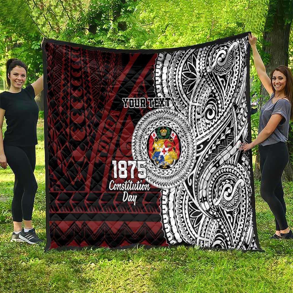 Personalised Tonga Constitution Day 1875 Quilt Polynesian Tribal Tattoo LT9 - Polynesian Pride