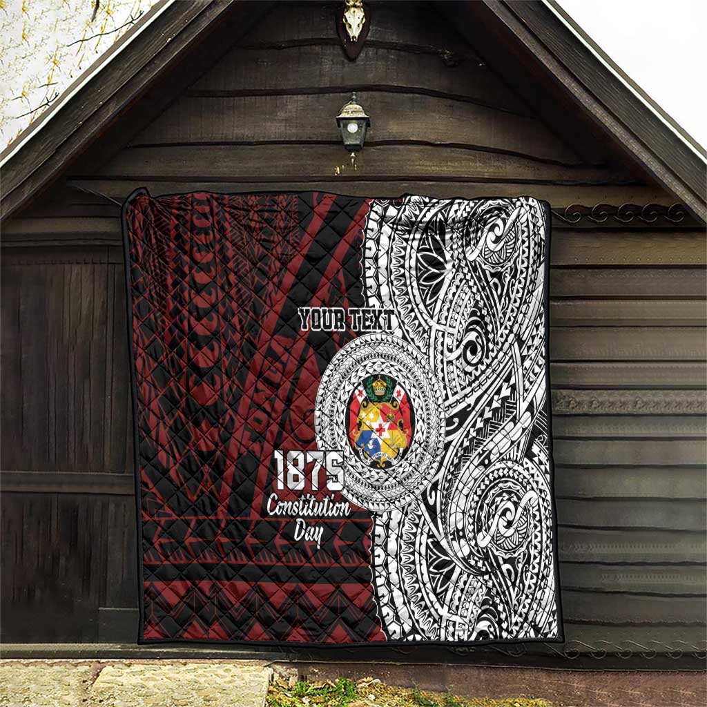 Personalised Tonga Constitution Day 1875 Quilt Polynesian Tribal Tattoo LT9 - Polynesian Pride