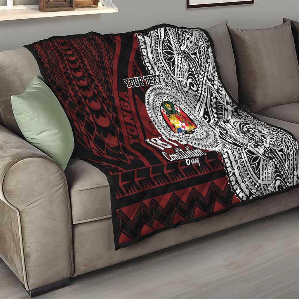 Personalised Tonga Constitution Day 1875 Quilt Polynesian Tribal Tattoo LT9 - Polynesian Pride