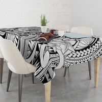 Polynesia Tablecloth Tribal Polynesian Spirit With White Pacific Flowers LT9 - Polynesian Pride
