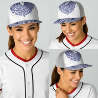 White Samoa Tribal Chest Tattoo Baseball Net Cap LT9 - Polynesian Pride