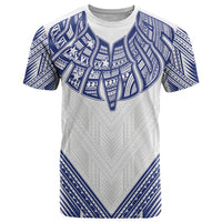 White Samoa Tribal Chest Tattoo T Shirt LT9 White - Polynesian Pride