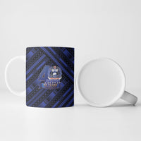 Toa Samoa 40th Anniversary Ceramic Mug Royal Blue Tribal LT9 - Polynesian Pride