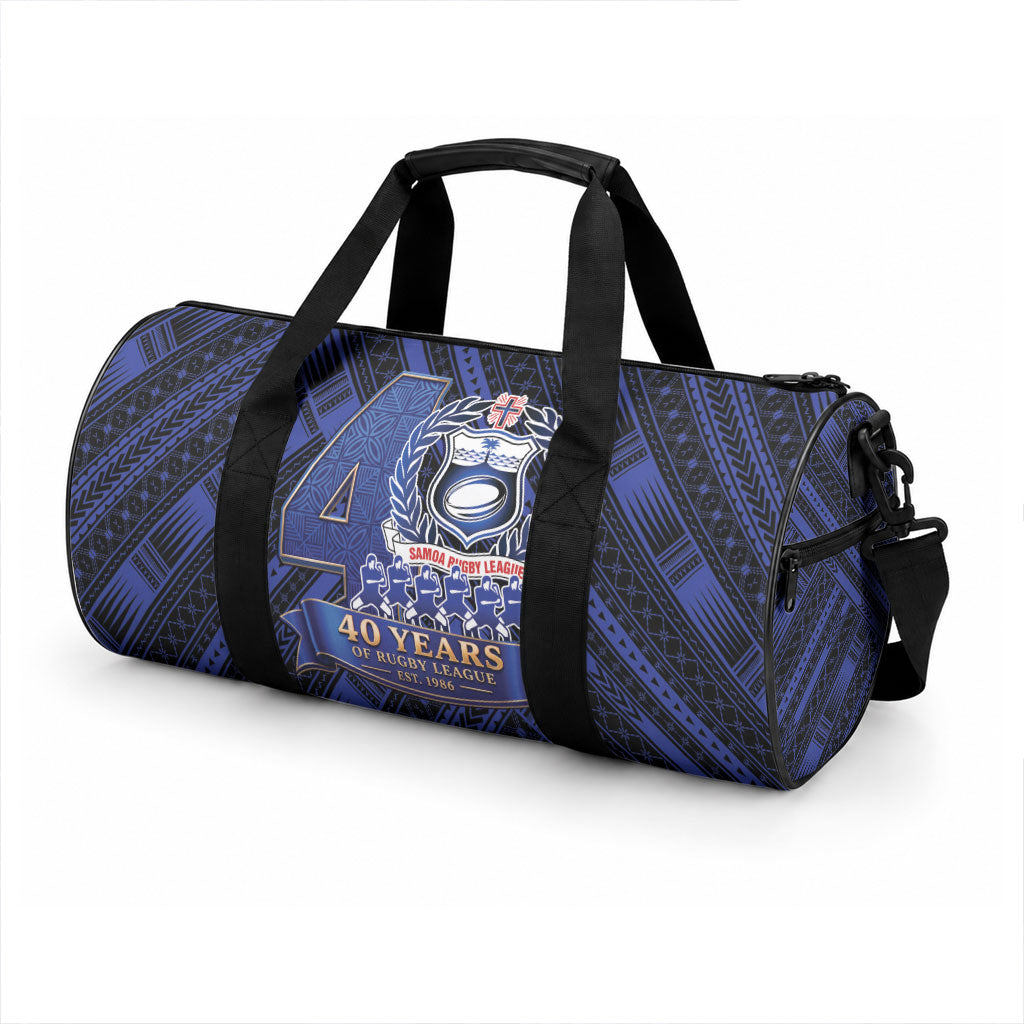 Toa Samoa 40th Anniversary Duffle Bag Royal Blue Tribal LT9 - Polynesian Pride