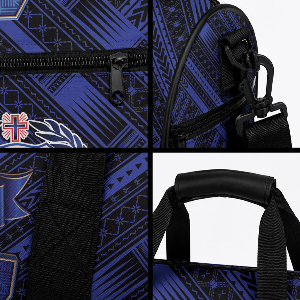 Toa Samoa 40th Anniversary Duffle Bag Royal Blue Tribal LT9 - Polynesian Pride