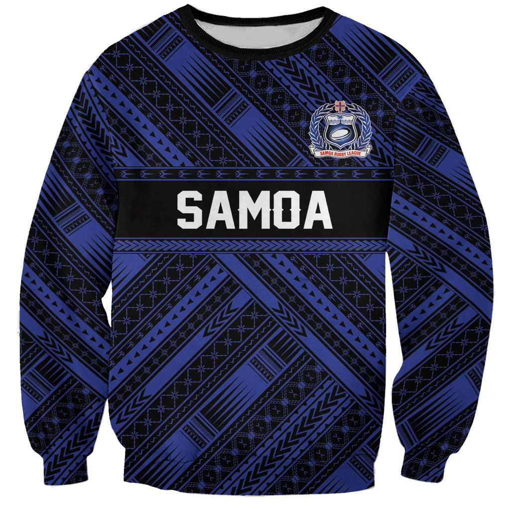 Toa Samoa 40th Anniversary Sweatshirt Royal Blue Tribal LT9 Unisex Blue - Polynesian Pride