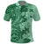 Polynesia Polo Shirt Hibiscus and Hawaiian Tribal Tattoo Retro Style Green Color LT9 Green - Polynesian Pride