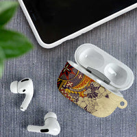 Polynesia AirPods Case Hibiscus Hawaiian Tribal Tattoo Retro Tan - Polynesian Pride