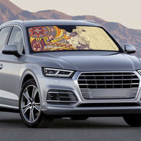 Polynesia Auto Sun Shade Hibiscus Hawaiian Tribal Tattoo Retro Tan - Polynesian Pride