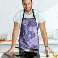 Polynesia Apron Hibiscus Hawaiian Tribal Tattoo Retro Violet - Polynesian Pride