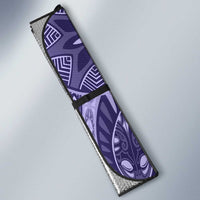 Polynesia Auto Sun Shade Hibiscus Hawaiian Tribal Tattoo Retro Violet - Polynesian Pride