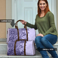 Polynesia Travel Bag Hibiscus Hawaiian Tribal Tattoo Retro Violet - Polynesian Pride