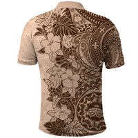 Polynesia Polo Shirt Hibiscus and Hawaiian Tribal Tattoo Retro Style Pink Pastel LT9 - Polynesian Pride