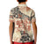 Hawaii Kid Polo Shirt Aloha Tribal Pattern Beige Version LT9 - Polynesian Pride