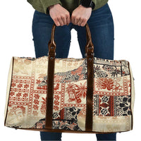 Hawaii Beige Version Travel Bag Aloha Tribal Pattern - Polynesian Pride