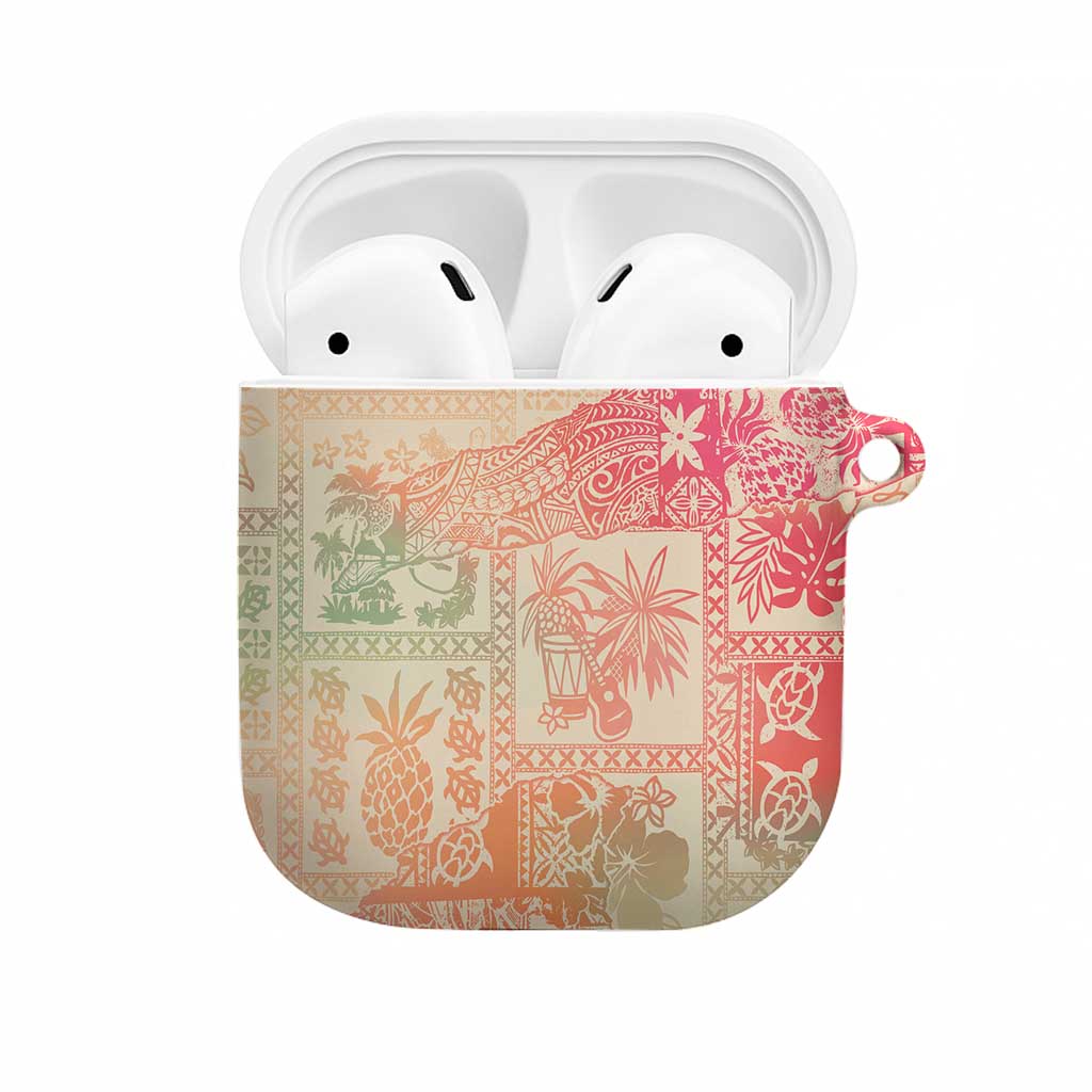 Hawaii Sweat Pink Ombre AirPods Case Aloha Tribal Pattern - Polynesian Pride