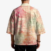 Hawaii Sweat Pink Ombre Kimono Aloha Tribal Pattern - Polynesian Pride