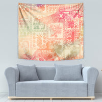 Hawaii Tapestry Aloha Tribal Pattern Sweat Pink Ombre LT9 - Polynesian Pride