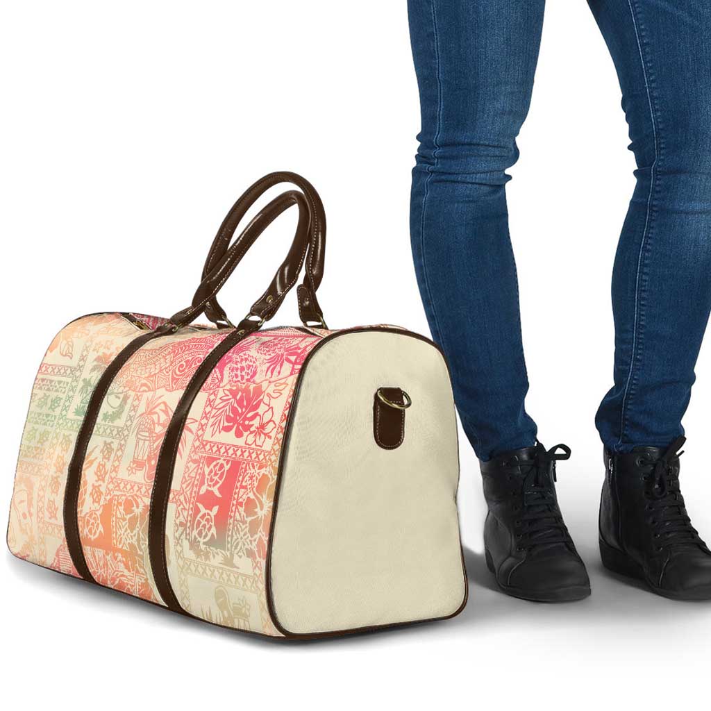 Hawaii Sweat Pink Ombre Travel Bag Aloha Tribal Pattern - Polynesian Pride